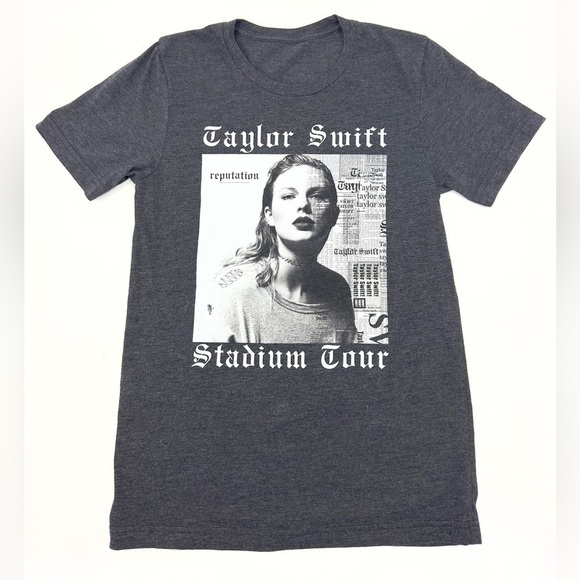 Taylor Swift Reputation Stadium Tour Concert Tee Shirt Size Small Gray 2018 - Picture 9 of 9